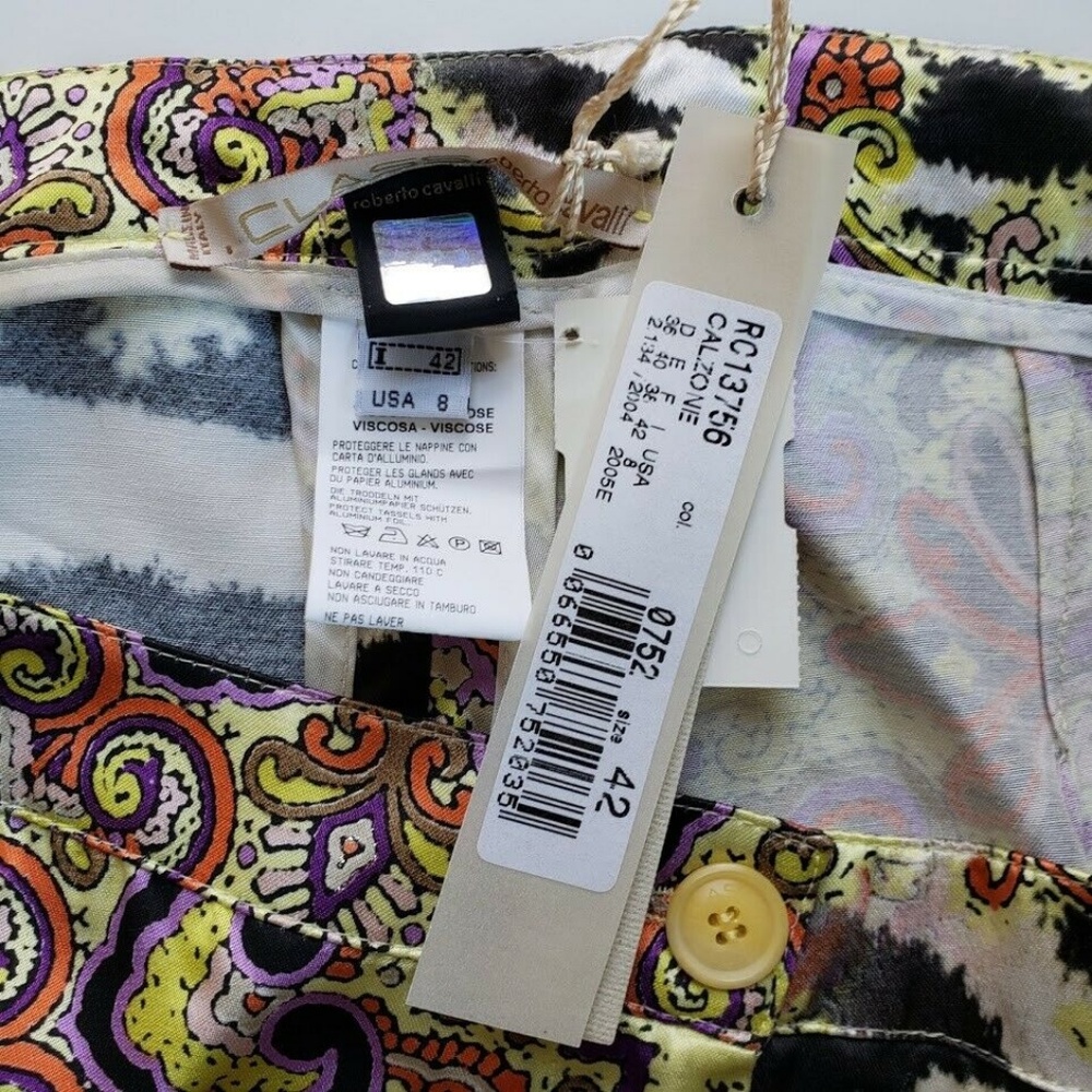 Roberto Cavalli Multicolor Patterned Pants - image 5